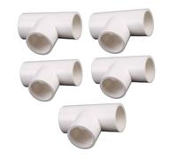 YYDSWTW 3 Voies connecteur PVC Tee pour la Distribution de l'eau et la Structure de Support du Jardin Blanc 40mm