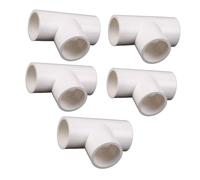 YYDSWTW Ajustement de tuyaux en PVC Tee à 3 Voies pour Le Tuyau de vidange et Le couplage en Forme de T en T Blanc 20mm