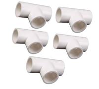 YYDSWTW Couplage en T en T en PVC à 3 Voies pour Le t-Shirt d'irrigation et la Structure de Support du Jardin Blanc 25mm