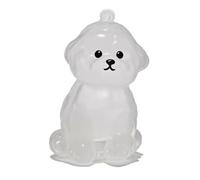 YYDSWTW Hoies de Chien Keychain Shape Pet Memorial Rangement Boîte à Fourrure Faute Conteneur Transparent 1 Pack Souvenir Course Hanging Charme D