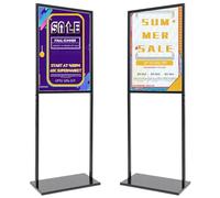 YYDSWTW Présentoirs pour Panneaux d'affichage, 10 de, présentoirs pour Affiches, présentoirs sur Pied, Support de Panneau d'affichage, Cadre d'affichage, présentoir publicitaire Noir 50 * 70cm