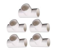 YYDSWTW PVC Pipe Raccord 3 Voies Tee égal pour Le Tuyau de vidange et l'alimentation en Eau Connecteur de t-Shirt Lourds Blanc 50mm