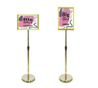 YYDSWTW Support de Panneau sur Pied, Support d'affiche A3, Panneaux d'affichage publicitaires, Support d'affichage sur Pied a4 Or