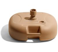 YYDSWTW Support de Sol rempli d'eau, Base de Drapeau, Support carré Robuste en Plastique boîte de Transport pour événement extérieur et intérieur, Poteau de Salon Commercial Kaki 44 * 44 * 14cm