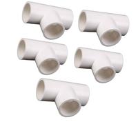 YYDSWTW T-Shirt PVC T-Shirt à 3 Voies égale pour l'alimentation en Eau et la plomberie Lourde Blanc 50mm