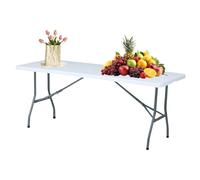 YYDSWTW Table Pliante Robuste avec Un Cadre métallique de capacité de 150 kg pour la Table de Restauration dans Les événements