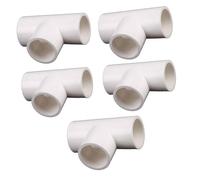 YYDSWTW Tee égal 3 Voies PVC Raccord pour la Distribution de l'eau et Le Tuyau de vidange Tee PVC Heavy Duty Blanc 50mm
