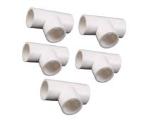 YYDSWTW Tee PVC ADMISSANCE 3 Way Equal Tee pour l'irrigation du Jardin et l'alimentation en Eau Te-Shirt Blanc 32mm
