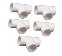 YYDSWTW Tee PVC Ajustement 3 Voies Tee égal pour Les tuyaux de vidange et la Structure de Support du Jardin Blanc 20mm