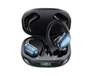 YYGGWL Casque Gaming BX17 Bluetooth 5.3 Écouteurs TWS Casque Écouteurs Bouton Contrôle Écouteurs HiFi Stéréo Sport Étanche avec Micro Casque Conduction Osseuse