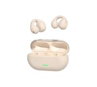 YYGGWL Casque Gaming Casque T75 TWS Bluetooth 5.3 Écouteurs À Conduction Osseuse Clip Ear Musique Casque Antibruit Écouteurs De Sport Et De Jeu Casque Conduction Osseuse(Khaki)