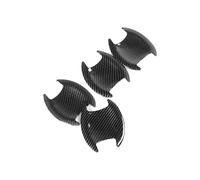YYGGWL Garniture chromée pour poignée Compatible avec Hyundai Accent RB 2011-2018 Couvre-Poignée Extérieur à Trou Unique Film Protecteur Anti-Rayures(Small door bowl carbon fiber)