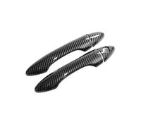 YYGGWL Garniture chromée pour poignée Compatible avec Hyundai Accent RB 2011-2018 Couvre-Poignée Extérieur à Trou Unique Film Protecteur Anti-Rayures(2 doors carbon fiber pattern)