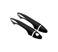 YYGGWL Garniture chromée pour poignée Compatible avec Hyundai Accent RB 2011-2018 Couvre-Poignée Extérieur à Trou Unique Film Protecteur Anti-Rayures(2 doors bright black)