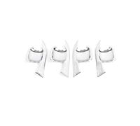 YYGGWL Garniture chromée pour poignée Compatible Avec Polo 2019-2023 Poignées De Porte Chromées Anti-Rayures Accessoires De Décoration(Blade door bowl)