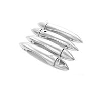 YYGGWL Garniture chromée pour poignée Compatible Avec Pour Alfa Pour Romeo Giulia 2017-2020 Cache Poignée De Porte Monotrou Anti-Rayures Protection Cuve De Porte(Dual smart matte silver)