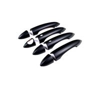 YYGGWL Garniture chromée pour poignée Compatible Avec Pour Alfa Pour Romeo Giulia 2017-2020 Cache Poignée De Porte Monotrou Anti-Rayures Protection Cuve De Porte(Dual smart matte black)