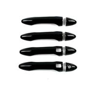 YYGGWL Garniture chromée pour poignée Compatible Kia K3 2012-2016 Baguette Chromée Double Intelligent à Trou Unique Protection Antirayure pour Encoche Modifiée et Accessoires(Bright black)