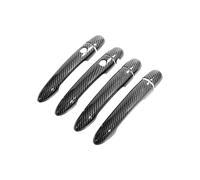 YYGGWL Garniture chromée pour poignée Compatible Koleos Y 2007-2016 Protège-Poignée Double Intelligent Sans Perçage Protection Antirayure Pour Encoche Et Poignée(Motif en fibre de carbone)