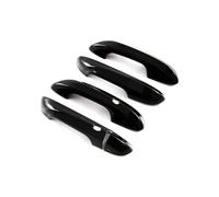 YYGGWL Garniture chromée pour poignée Compatible MG Mulan MG4 2022-2024 Conduite À Droite Cache Poignée Monotrou Double Capteur Anti-rayures Pour Logement De Porte(Bright black)