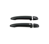 YYGGWL Garniture chromée pour poignée Compatible Outback 2009-2013 BR B14 Cache Protecteur 1 Capteur Anti-rayures Pour Poignée Monotrou Avec Logement(2 doors carbon fiber pattern)