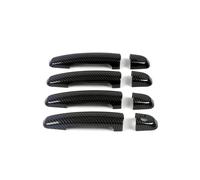 YYGGWL Garniture chromée pour poignée Compatible Suzuki Kizashi 2010-2015 Cache Poignée Extérieur Monotrou Sticker Décoratif Anti-rayures Pour Logement De Porte(Motif en fibre de carbone)