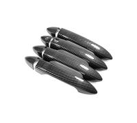 YYGGWL Garniture chromée pour poignée Pour Accord IX 2013-2017 Protège-Poignée Monotrou 1-Intelligent Accessoires Anti-Rayures Pour Encadrement De Porte Et Gâche Extérieure(Motif en fibre de carbone)