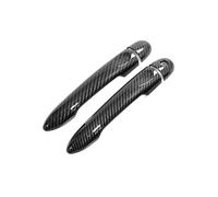 YYGGWL Garniture chromée pour poignée Pour Alpine A110 2017-2022 Protège-poignées Monotrou Anti-Rayures Protection Cuvette Extérieure Accessoires(Motif en fibre de carbone)