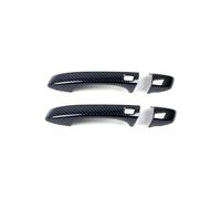 YYGGWL Garniture chromée pour poignée Pour Jetta VS7 2020 Poignée Double Intelligente Sans Trou Avec Bande Décorative Protège-Poignée Anti-Rayures(2 doors carbon fiber pattern)