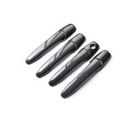 YYGGWL Garniture chromée pour poignée Pour Lafesta B35 2012-2018 Anti-Rayures Monotrou Pour Poignée De Porte Et Kit De Modification De Cuve(Motif en fibre de carbone)