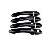 YYGGWL Garniture chromée pour poignée Pour Maserati Ghibli Quattroporte Levante Cache Poignée Monotrou Double Capteur Anti-rayures Sticker Décoratif Auto(Bright black)