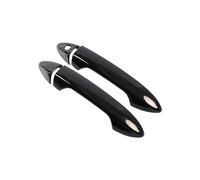 YYGGWL Garniture chromée pour poignée Pour Pilot 2017-2021 Protège-Poignée Monotrou Accessoires Anti-Rayures Pour Encadrement De Porte Extérieur Et Gâche(2 doors bright black)