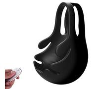 YYGHF Anneau Pénien Vibrant avec Vibration Testiculaire, Vibrateur en Silicone Étanche avec Testicules Réglables, Jouet Sexuel Télécommandé pour Hommes, Soutien De L'érection, Amélioration du Plaisir