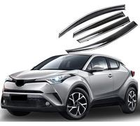 Yygjwyw 4 pièces pour Toyota C-HR CHR 2017-2022 Déflecteurs d'air,Fenêtre Latérale Visière Déflecteur Pare-Brise Pare-Pluie,Voiture Accessoires