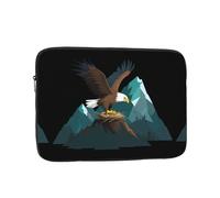 YYHHAOFA an Eagle soars in its Mountain Nest Picture Housse de protection pour ordinateur portable - Housse antichoc pour ordinateur portable de 17 pouces pour homme et femme, voyage d'affaires, usage