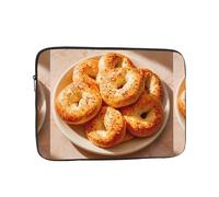 YYHHAOFA Bagels on The Plate Housse de protection pour ordinateur portable 12" pour homme et femme pour voyage d'affaires, bureau et usage quotidien