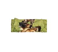 YYHHAOFA Bandeau bébé imprimé berger allemand avec nœud - Accessoire doux et extensible pour séance photo de bébé et tenues mignonnes