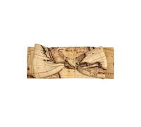 YYHHAOFA Bandeau pour bébé avec nœud imprimé carte du monde : couverture douce et extensible pour photos et fêtes prénatales - 0-6 mois