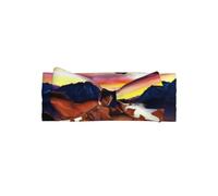 YYHHAOFA Bandeau pour bébé avec nœud imprimé chevaux en cours d'exécution : doux et extensible pour photos et fêtes prénatales - 0-6 mois