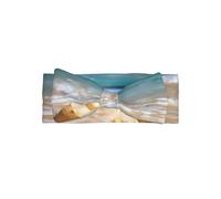 YYHHAOFA Bandeau pour bébé avec nœud imprimé coquillages océaniques - Accessoire doux et extensible pour séance photo de bébé et tenues mignonnes