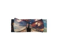 YYHHAOFA Bandeau pour bébé avec nœud imprimé drapeau Statue de la Liberté : doux et extensible pour photos et fêtes prénatales 0-6 mois