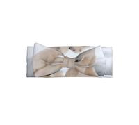 YYHHAOFA Bandeau pour bébé avec nœud imprimé ours polaire : doux et extensible pour photos et fêtes prénatales 0-6 mois