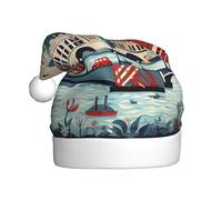YYHHAOFA Beau chapeau de Noël à motif de Londres pour adulte, ce qui en fait un cadeau amusant et durable pour homme et femme