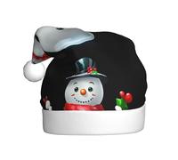 YYHHAOFA Beau chapeau de Noël en verre avec motif bonhomme de neige pour adulte, ce qui en fait un cadeau amusant et durable pour homme et femme