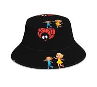 YYHHAOFA Big Spider Chasing Chapeau cloche réfléchissant léger respirant pliable pour homme et femme Noir