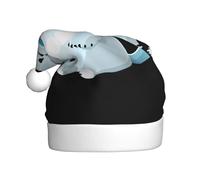 YYHHAOFA Bonnet de Noël avec nœud papillon et ours polaire pour adulte, ce qui en fait un cadeau amusant et durable pour homme et femme