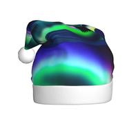 YYHHAOFA Bonnet de Noël motif aurore dans le ciel nocturne pour adulte, ce qui en fait un cadeau amusant et durable pour homme et femme