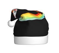 YYHHAOFA Bonnet de Noël motif panda rouge sur l'arc-en-ciel pour adulte, ce qui en fait un cadeau amusant et durable pour homme et femme