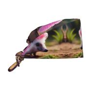 YYHHAOFA Bonnet de travail de nettoyage avec image de hérisson rose pour homme et femme, réglable, respirant