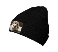 YYHHAOFA Bonnet en tricot avec motif hérisson mignon - Noir - Chaud - Bonne élasticité - Convient pour le quotidien et les sports de plein air, noir, taille unique